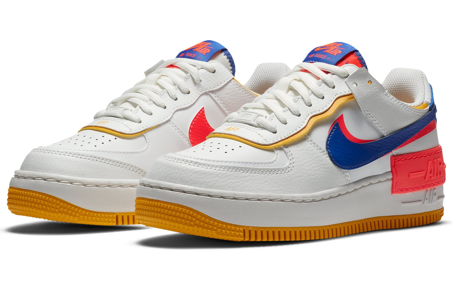 Wmns Air Force 1 Shadow 'White Crimson Blue'