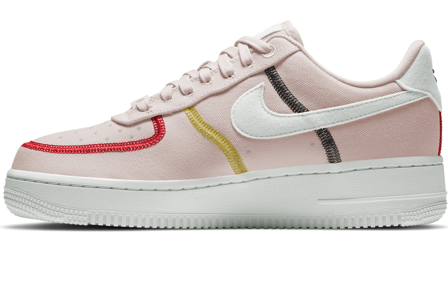 Wmns Air Force 1 '07 Low LX 'Stitched Canvas - Siltstone Red'